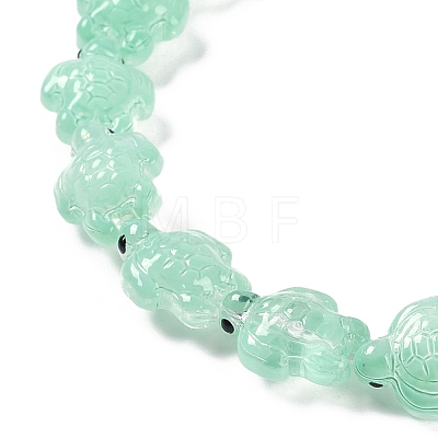 Transparent Glass Enamel Beads Strands GLAA-B021-06E-1