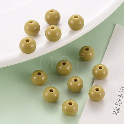 Opaque Acrylic Beads X-MACR-S370-C8mm-29-1