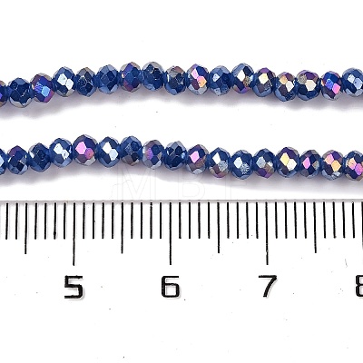 Baking Electroplate Glass Beads Strands DGLA-A039-J4mm-B04-1