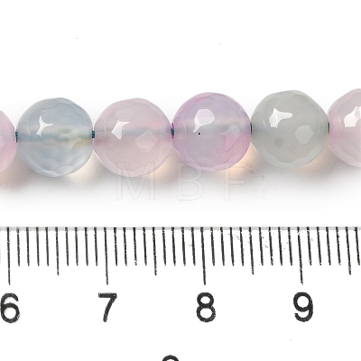 Dyed & Heated Natural Agate Beads Strands G-P539-D01-02-1