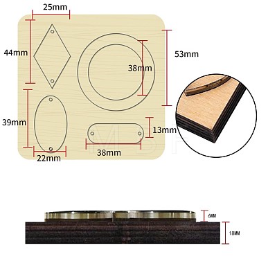 Wood Cutting Dies DIY-WH0169-56-1