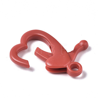 Opaque Acrylic Lobster CLaw Clasps X-SACR-T358-03B-1