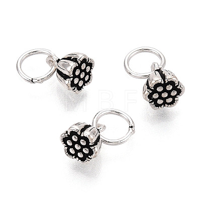 925 Sterling Silver Seedpod of The Lotus Charms STER-T009-02AS-1