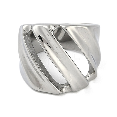 304 Stainless Steel Finger Rings RJEW-D083-11P-1