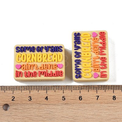Some of y’alls cornbread ain’t done in the middle Silicone Focal Beads SIL-M005-08B-1