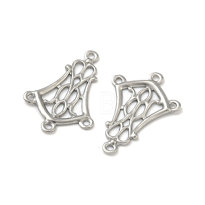 Non-Tarnish 304 Stainless Steel Hollow Flower Chandelier Component Links X-STAS-R083-25-1