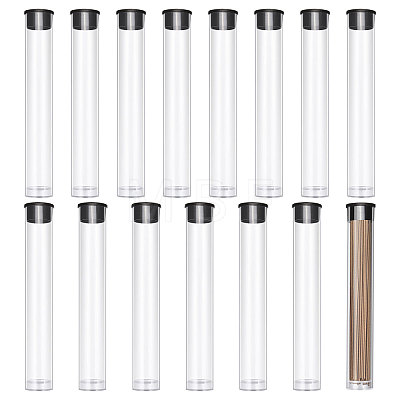Transparent Tube Plastic Bead Containers with Lids FIND-WH0176-10A-1