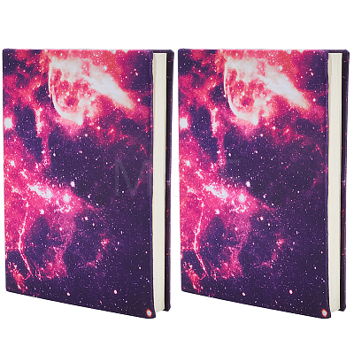 CRASPIRE 3Pcs Elastic Fabric Book Covers AJEW-CP0007-41B-1