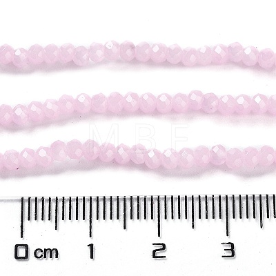 Baking Painted Imitation Jade Glass Bead Strands DGLA-A034-J2MM-A26-1