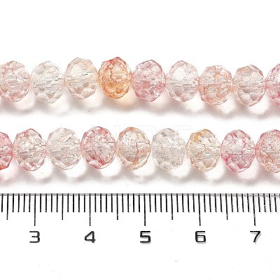 Crack Glass Beads Strands GLAA-M049-01M-1