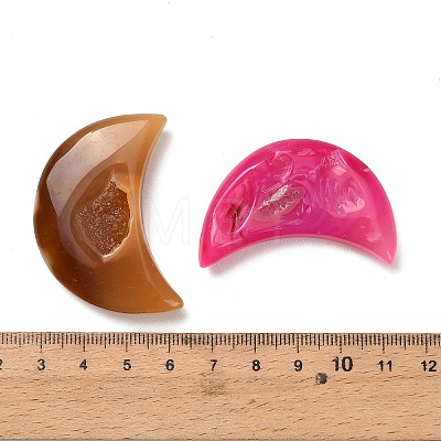 Moon Natural Druzy Geode Agate Ornament G-F833-W01-02-1