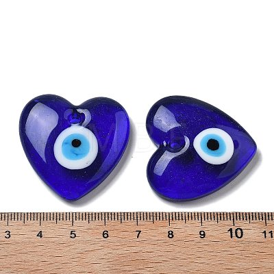 Handmade Evil Eye Lampwork Pendants LAMP-F035-11A-1