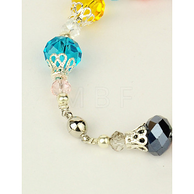 Glass Bracelets BJEW-JB01091-08-1