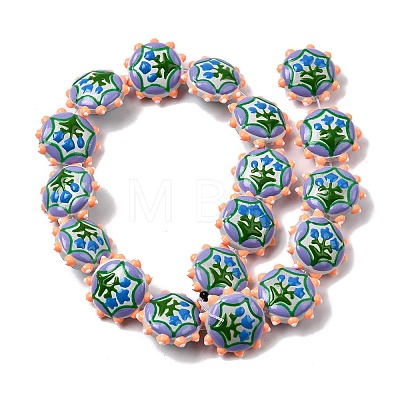 Baking Paint Glass Enamel Beads LAMP-K039-34J-1