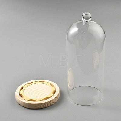 Glass Dome Cover AJEW-WH0348-293C-1