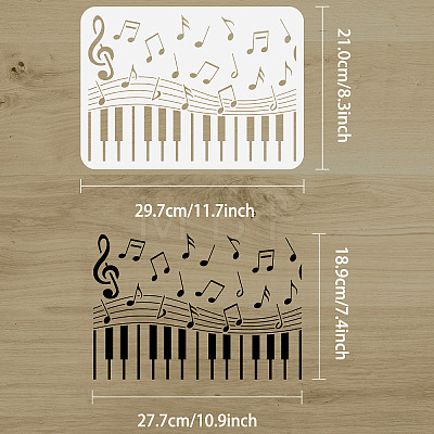 Plastic Drawing Painting Stencils Templates DIY-WH0396-409-1