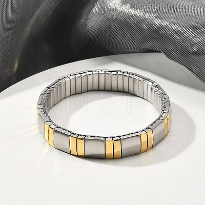 304 Stainless Steel Stretch Bracelets BJEW-U015-03G-02-1