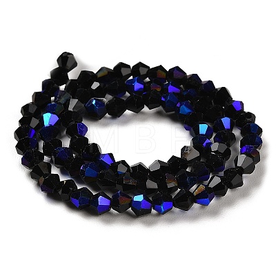 Opaque Solid Color Electroplate Glass Beads Strands LS-EGLA-A039-P2mm-L17-1
