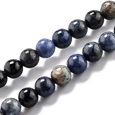 Natural Dumortierite Quartz Beads Strands G-L574-07A-1