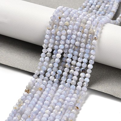 Natural Blue Lace Agate Beads Strands G-Z074-A01-01-1