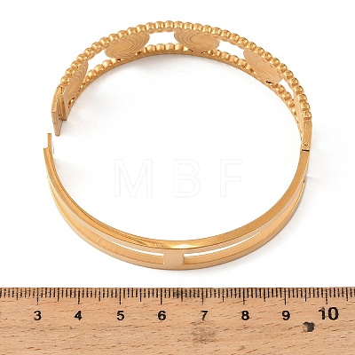 304 Stainless Steel Hinged Bangles for Women SA-C001-06B-G-1