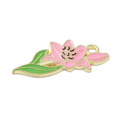 Alloy Enamel Pendants ENAM-P258-04G-G-1