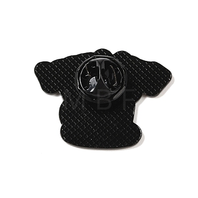 Black Zinc Alloy Brooches JEWB-E037-03EB-03-1