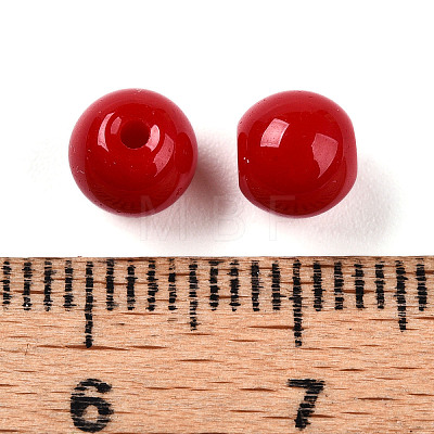 Opaque Solid Color Glass Beads X1-GLAA-N007-6mm-A05-1