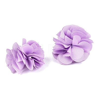 Polyester Fabric Flowers FIND-ZX004-11-09-1