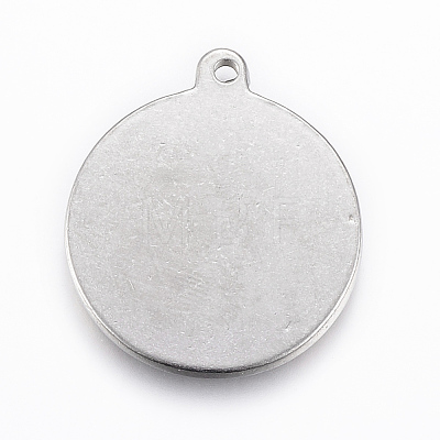 Non-Tarnish 304 Stainless Steel Pendants STAS-G154-03P-1