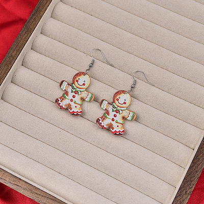 Christmas Acrylic Dangle Earrings FS-WGDBFB5-01-1