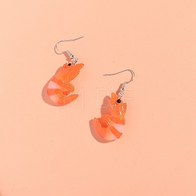 Resin Food Model Dangle Earrings PW-WG579D2-01-1