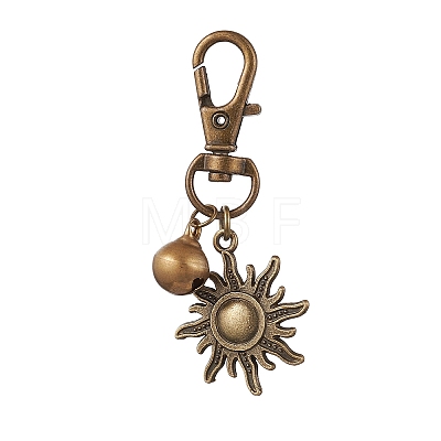 Alloy Star Sun Moon Pendants Decoration HJEW-JM02282-1