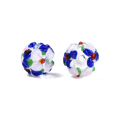 Handmade Two-Tone Lampwork Beads LAMP-T022-01A-03-1