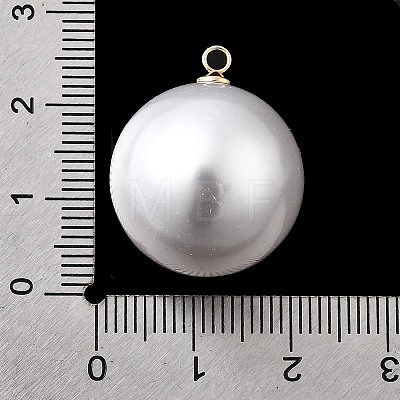 ABS Plastic Imitation Pearl Pendants FIND-H052-01K-04KCG-1