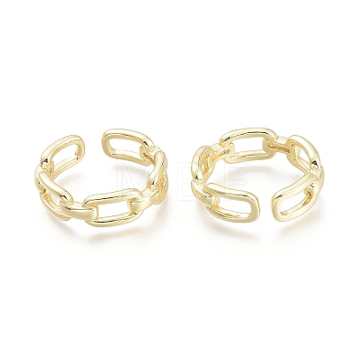 Brass Cuff Rings X-RJEW-F103-04-G-1