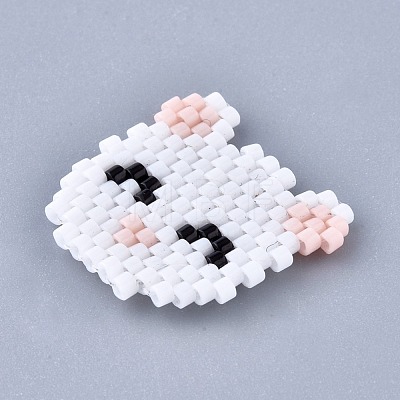 Handmade Seed Beads Pendants SEED-I012-33A-1