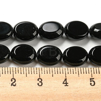 Natural Black Onyx(Dyed & Heated) Beads Strands G-M420-D10-01-1