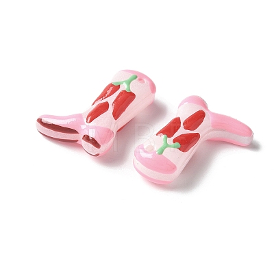 Painted Glass Beads Enamel Beads X1-BLOW-D300-01H-1