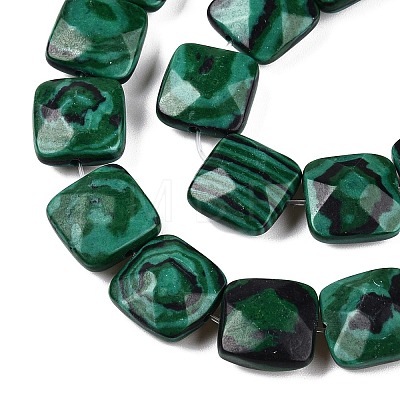 Synthetic Malachite Beads Strands G-T138-162-1