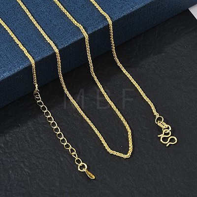 1.5MM Brass Wheat Chain Necklaces for Women KK-CBA4FD4-10G-1
