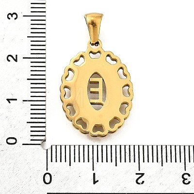 Golden 304 Stainless Steel Pendants STAS-K300-02G-E-1
