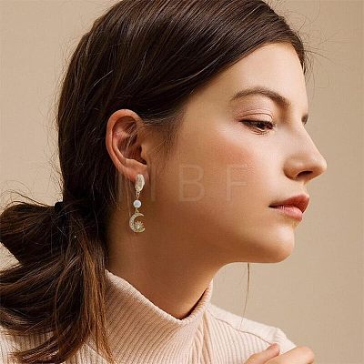 12Pcs 2 Style Brass Stud Earring Findings KK-FH0004-95-1