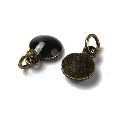 Brass Ename Charms KK-H487-22AB-02-1