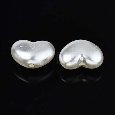 ABS Plastic Imitation Pearl Beads X-OACR-N008-141-1