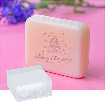 Christmas Clear Acrylic Soap Stamps DIY-WH0442-002-1