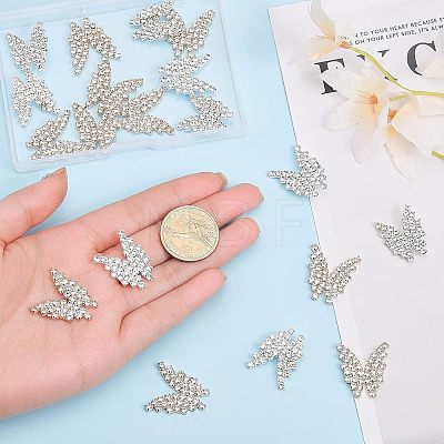 20Pcs 2 Styles Alloy Rhinestone Cabochons FIND-CA0006-51-1