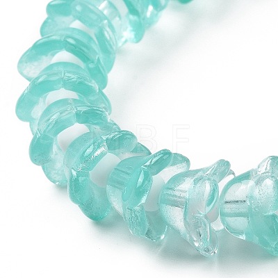 Transparent Glass Beads Strands LAMP-H061-01C-08-1