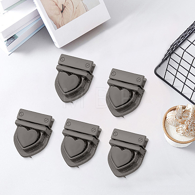 Heart Zinc Alloy Purse Locks AJEW-CP0011-65-1