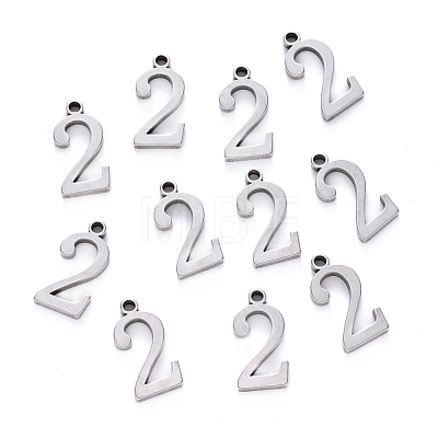 Tarnish Resistant 201 Stainless Steel Charms STAS-R108-02-1